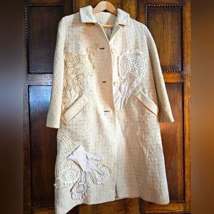 Embellished vintage di Vinci California Couture coat.